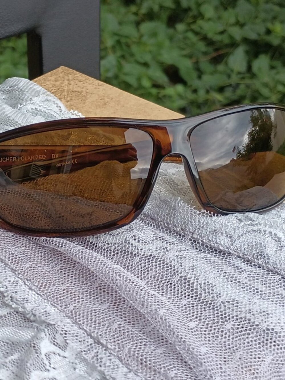 Wrap Style Polarized Sunglasses by Suncloud, OS, shades of brown & amber, EPC